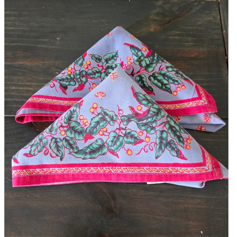 Williams and Sonoma Napkins Placemats 20 x 18 Christmas Holidays Vintage Cotton